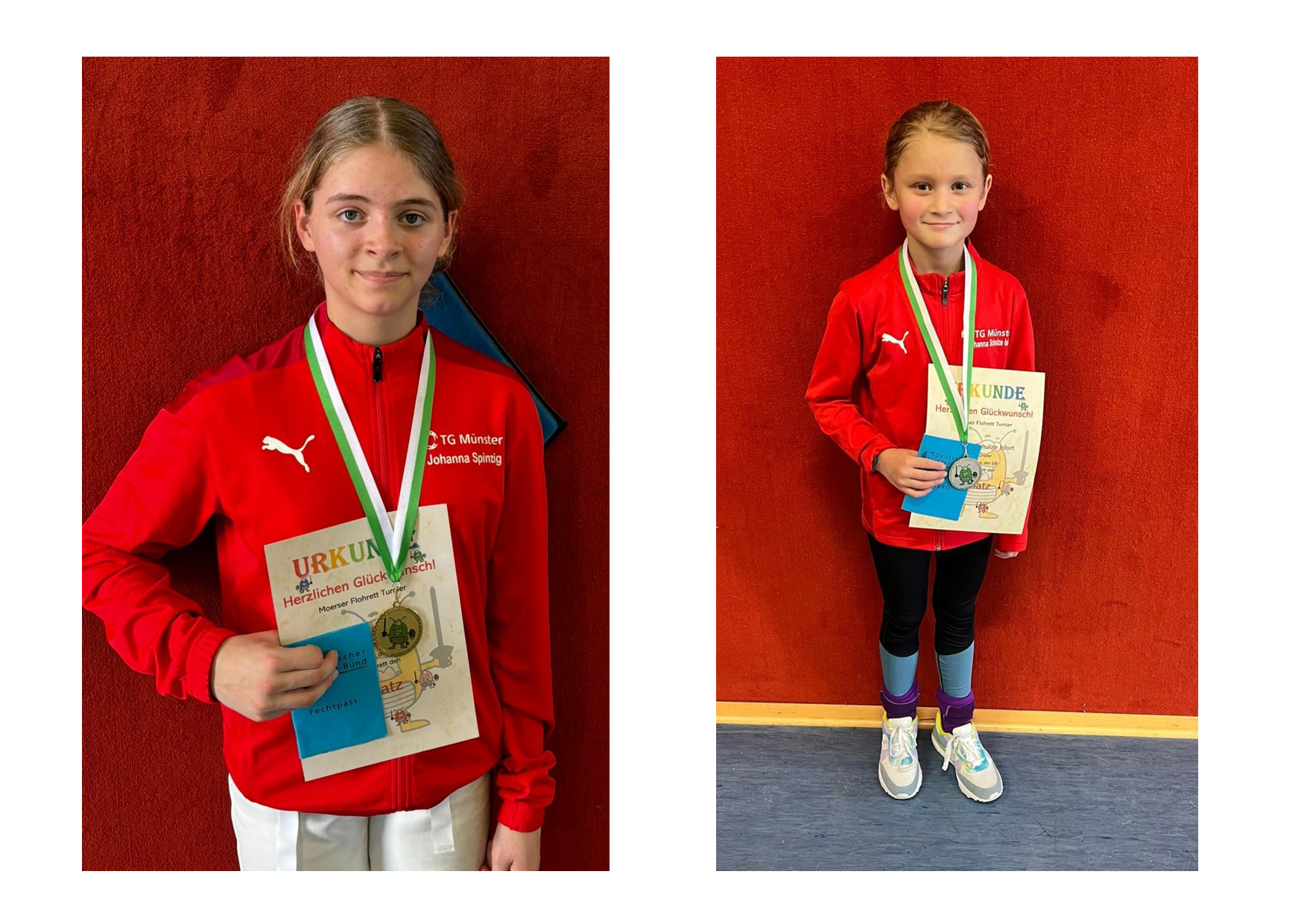 TG-Youngsters holen Gold und Silber in Moers